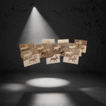 Jääkaappimagneetteja. Tuotekehittelyerä.